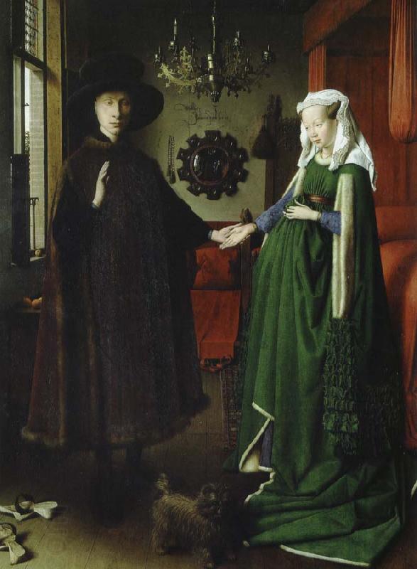 Jan Van Eyck makarna arnolfinis trolovning China oil painting art